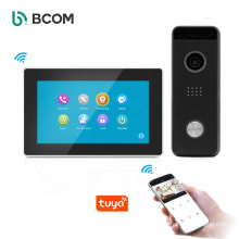 Bcom china manufacture night vision camera doorbell intercom 4 channel 10inch monitor with door bell